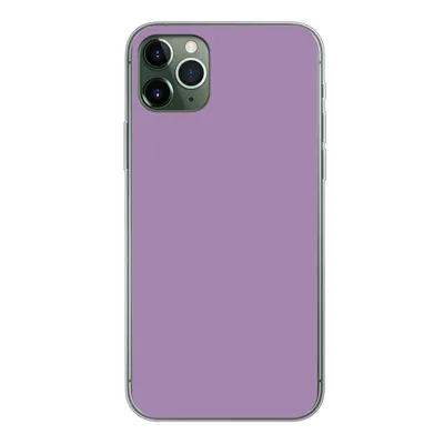 Produktbild von MuchoWow® Handyhülle Schutzhülle Hülle für iPhone 11 Pro Max Innenbereich - Violett - Farben - Farbe - Einfarbig Silikon Softcase Handy Hülle - Schutz