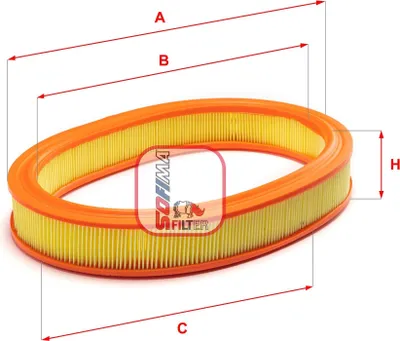 Produktbild von SOFIMA S 3230 A Luftfilter für FORD FIESTA III (GFJ)