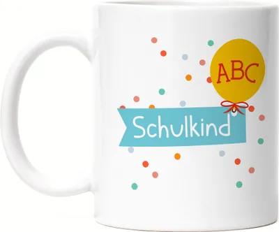 Produktbild von Schulkind Tasse Einschulungsgeschenk Luftballon Grundschule 1. Klasse