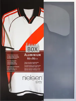 Produktbild von nielsen Aluminium Trikotrahmen, 60x80 cm, Silber Matt, Polystyrolscheibe