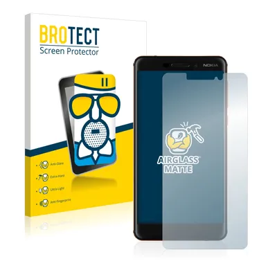 Produktbild von BROTECT Entspiegelungs Schutzglas für Nokia 6.1 / 6 2018 Schutzfolie Panzer Folie Glas Display Schutz matt