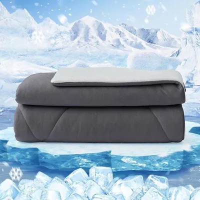 Produktbild von Kühlwasserdoppeldecken - Kühle Doppeldecke - Sommerdecken - 270 x 230 cm - Grau
