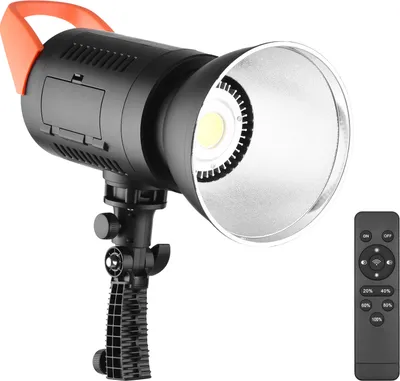 Produktbild von 100 W LED-Videoleuchte 5600 K Studioleuchten Dimmbares Dauerlicht mit Bowens-Halterung und Reflektorfernbedienung fuer Produktportraets, Hochzeitsfotografie, Live-Streaming-Videoaufzeichnung