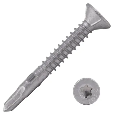 Immagine prodotto di Viti a testa cilindrica Torx zincate - 4,8 x 38 mm - Torx 25 - Confezione da 200 pezzi