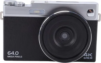 Produktbild von 4K Digitalkamera für Fotografie 64MP HD 16X Digitalzoom Autofokus Retro spiegellose Kamera mit 2,88 Zoll Flip Screen für Reisen Schwarz