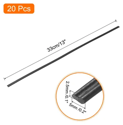 Produktbild von 20 Stš¹ck 330mm Kunststoff Schwei?st?be PP Schwei? Draht Kunststoff Schwei?en Schwei? Streifen fš¹r Plastik Schwei?ger?t Schwei?reparatur Schwarz