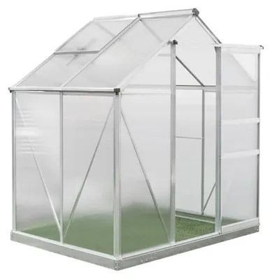 Zdjęcie produktu dla Szklarnia aluminiowa Westmann Flora 64 srebrna 132x190x201 cm