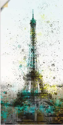 Produktbild von ARTland Wandbild, selbstklebend Paris Eiffelturm I Größe: 75x150 cm