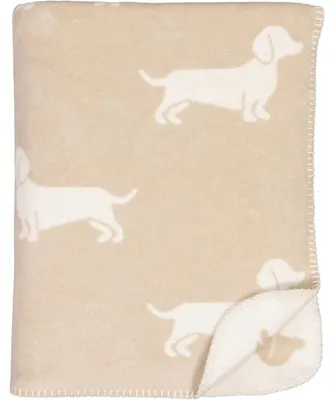 Productafbeelding van Cawö dekbed "We Love Dogs" met afbeelding van een dwergspits, naturel kleur (150x200 cm)