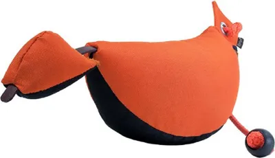 Produktbild von Mystique Bird Dog Dummy klein ca. 200g schwarz / orange