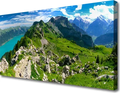 Produktbild von Tulup Leinwand-Bilder 100x50 Wandbild Canvas Kunstdruck Gebirge Natur