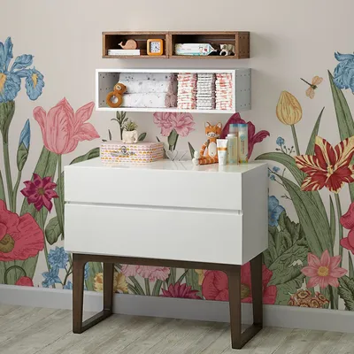 Produktbild von Coloray Fototapete 104x70 cm Vlies-Fototapete - Wiese Blumengarten blühende Blumen