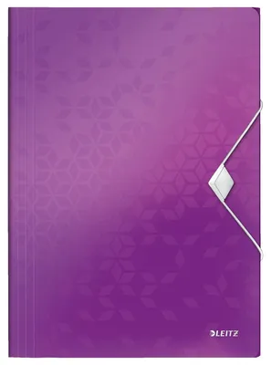 Produktbild von Leitz Eckspannermappe WOW 45990062 DIN A4 3Klappen PP violett