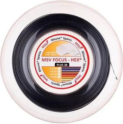 Image de MSV Tennissaite Focus-HEX plus 38 200m schwarz, 355260135200016