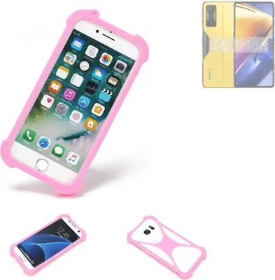 Produktbild von K-S-Trade Handy Hülle kompatibel mit POCO F4 GT Schutz Hülle Bumper Silikon Schutz Hülle Cover Case Silikoncase Silikonbumper TPU Softcase