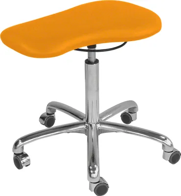 Produktbild von Therapiehocker Exklusiv mit Polster und Rollen, Praxishocker, Rollhocker