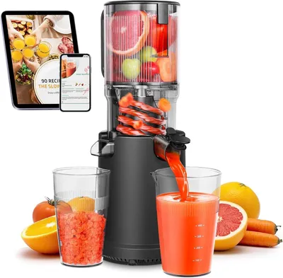 Produktbild von Slow Juicer mit großer Öffnung - 200W Kaltpress-Saftzentrifuge