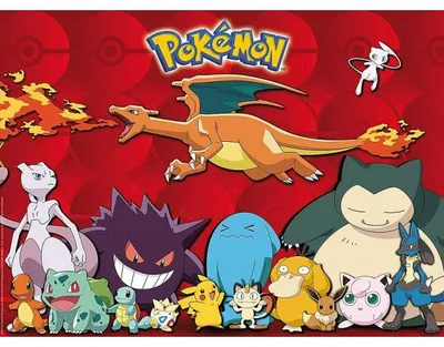 Image de Puzzle xxl pokemon : pikachu mewtwo dracaufeu carapuce bulbizarre - 100 pieces - ravensburger - 10934