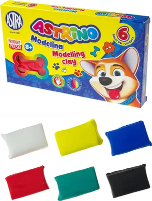 Image de Pâte à modeler scolaire 6 couleurs Astrino