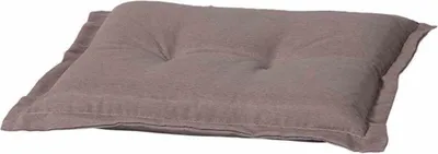 Produktbild von Hockerauflage >Panama< in taupe, 50% Baumwolle, 45% Polyester - 50x8x50 (BxHxT)
