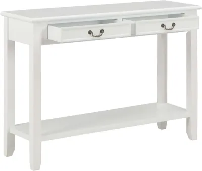Obrázek produktu pro vidaXL Konzolový stolek bílý 110 x 35 x 80 cm Dřevo