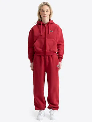 Obrázek produktu pro Dámská tepláková souprava s kapucí SUNDRIDGE Garnet Red L Lonsdale