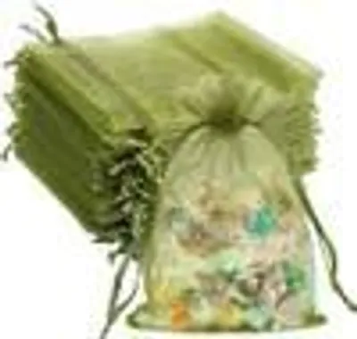 Produktbild von 100 Stück 10*15cm Organzabeutel, Organza-Geschenkbeutel mit Kordelzug, Schmuckbeutel Lavendelbeutel, perfekt für Schmuckgeschenke, Süßigkeiten, Hochzeiten