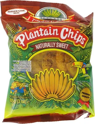 Produktbild von 10er Pack TROPICAL GOURMET Bananen Chips Süß (10x 85g) | naturally sweet | aus Ecuador