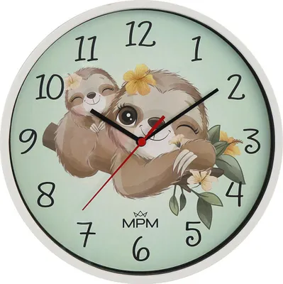 Obrázok produktu pre Detské nástenné hodiny Lenochod E01M.4267.00