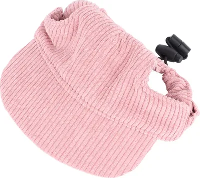 Image de Chapeau d'été pour animaux de compagnie soleil réglable cordon occasionnel chapeau pour animaux de compagnie léger élégant chapeau pour chiens chats (Bean Paste Pink XS)
