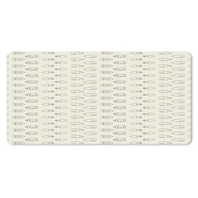 Produktbild von MuchoWow® Mauspad Mousepad Bleistift - Schablonen - Pinsel 60x30 cm - Mousepads - Maus Mat - Pad - Mausunterlage - Nachhaltig
