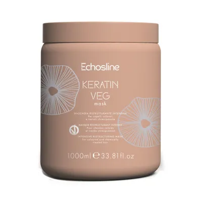 Produktbild von Echosline Keratin Veg Regenerująca maska do włosów, 1000ml