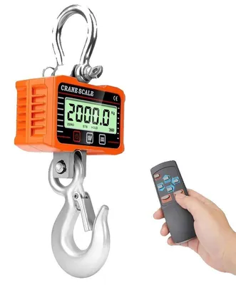 Productafbeelding van Hangweegschaal, draagvermogen 2000 kg, met afstandsbediening, 2000 kg