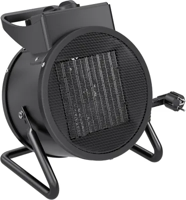 Obrázok produktu pre Keramický a elektrický ohrievač QEENTOE, 3000 W, s PTC vykurovacím elementom, 3 stupne vykurovania a termostat, rýchly ohrievač pre byt, kanceláriu, stavbu, čierna farba