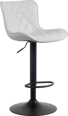 Produktbild von CLP Barhocker Emma höhenverstellbar und 360 drehbar weiß Material Kunstleder