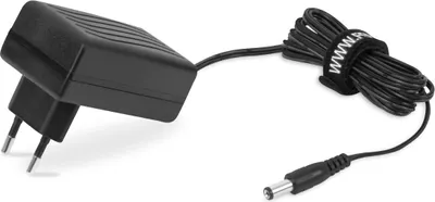 Produktbild von Ladegerät GGM1003 mit 9V Ausgangsspannung, 5,1 mm Stecker, 1,9 m Kabellänge und max. 1 Stunde Ladezeit