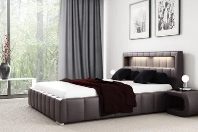 Produktbild von Bettrahmen Polsterbett Design Doppel Hotel Modern Bett Schlafzimmer Betten Neu