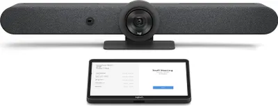Produktbild von Logitech Rally Bar + Tap IP - 4K Ultra HD - 30 fps - 5x - 3x - Graphit
