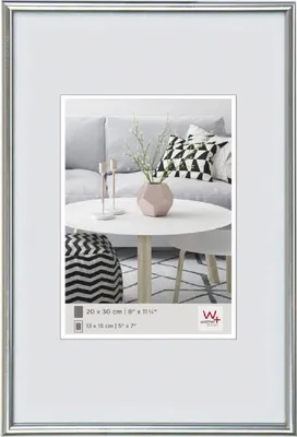 Produktbild von Walther Galeria Kunststoffrahmen 40x60 cm silber