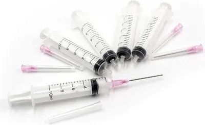 Produktbild von vhbw 5x Spritze zum Nachfüllen von Tintenpatronen oder CISS-Patronen - 10 ml