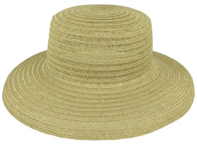 Image de Chapeau de paille Mayser uni et léger, orné d'un bord en chanvre Tiffany, vert, taille unique