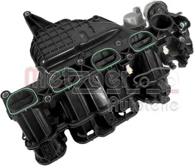 Produktbild von Saugrohrmodul mit Stellelement METZGER IAM-Expertise passend für u.a. FORD C-MAX