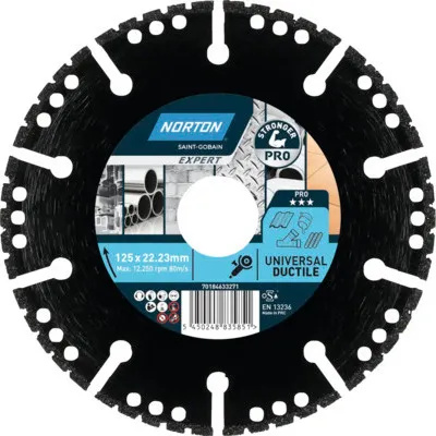 Produktbild von Norton Diamanttrennscheibe Pro EU Ductil Ø 125x22,23mm