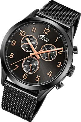 Produktbild von Lotus Herren Uhr Minimalist Sport Edelstahl Armbanduhr schwarz UL18639/1
