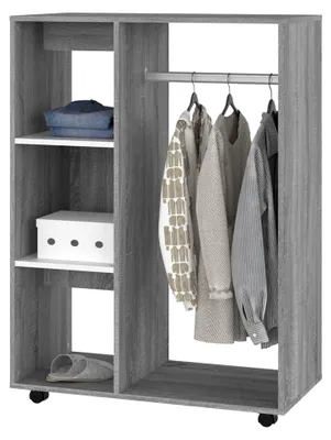 Produktbild von Kleiderschrank Grau Sonoma 80x40x110 cm Holzwerkstoff