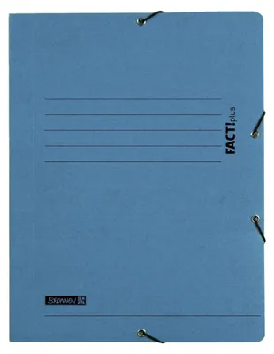 Produktbild von BRUNNEN Sammelmappe A4 FACT! blau Gummizug 102015430
