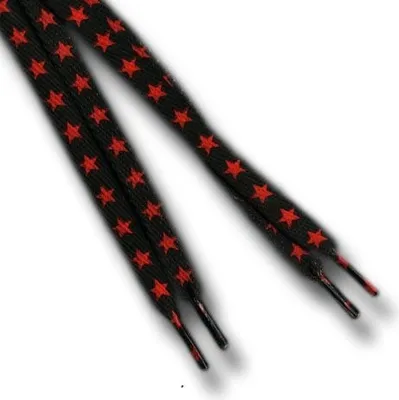 Produktbild von Stern - Schnürsenkel Rot/Schwarz, 110cm