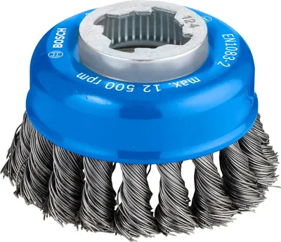 Imagen del producto de Cepillo de limpieza metálico PRO, resistente, con sistema X-Lock, de 75 x 0,5 mm