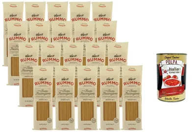 Produktbild von Italian Gourmet Spaghetti Nr. 3 Lenta Lavorazione 20 x 500 g italienische Hartweizen Pasta Tradizionale + Italian Gourmet Polpa 400 g