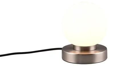 Immagine prodotto di Lampada da tavolo PRINZ II argento-bianca 1xE14x40W in vetro, dimensioni: 15x12x12 cm, IP20, RL